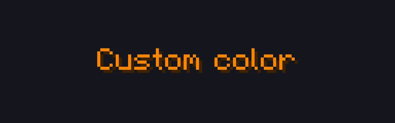 Text displayed in a solid cyan color