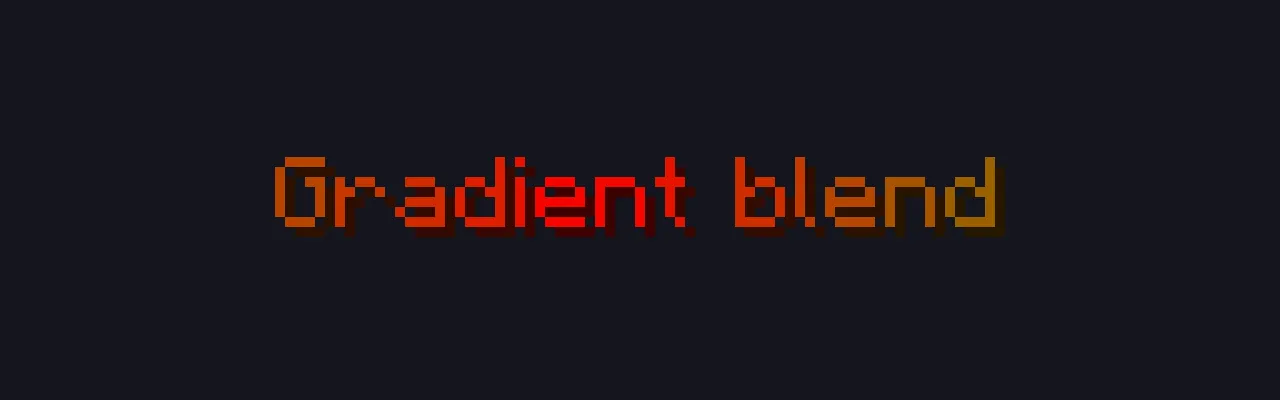 Text shading across red, yellow, and green from left to right