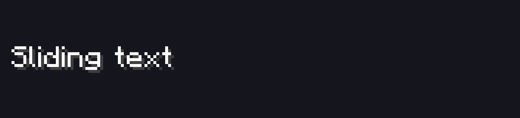 A message sliding in from the top of the screen and settling into its final position